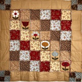 Kit Quilt Flower Rag